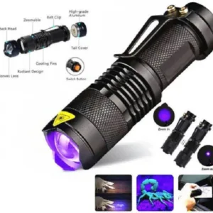 UV-365nm LED Flashlight Fake Note Detector