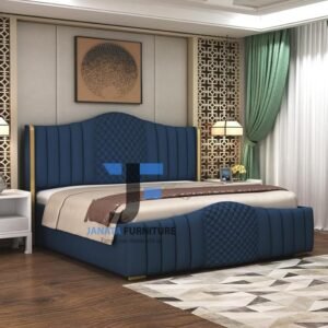 Aesthetic Bedroom Platform Bed with Premium Fabric or Artificial Leather JF0658