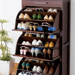 Unique Design Wooden Shoe Rack SR09