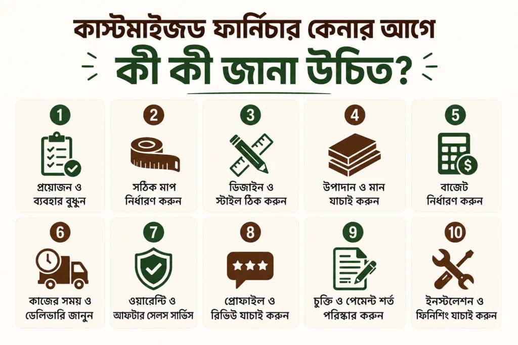 কাস্টমাইজড ফার্নিচার