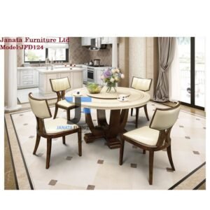 Round Moving Design Dining Set JFD124