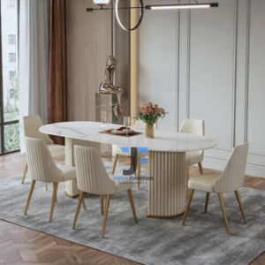 Marble Top Dining Table Set JFD276