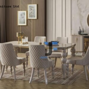 Marble Top Dining Table Set JFD242